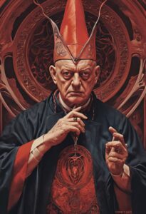 Aleister Crowley portrait, dissecting the image of him as the 'Wickedest Man in the World