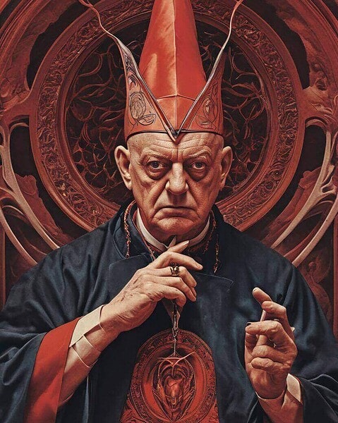 Aleister Crowley portrait, dissecting the image of him as the 'Wickedest Man in the World
