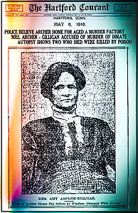 Historical murder investigation photo.