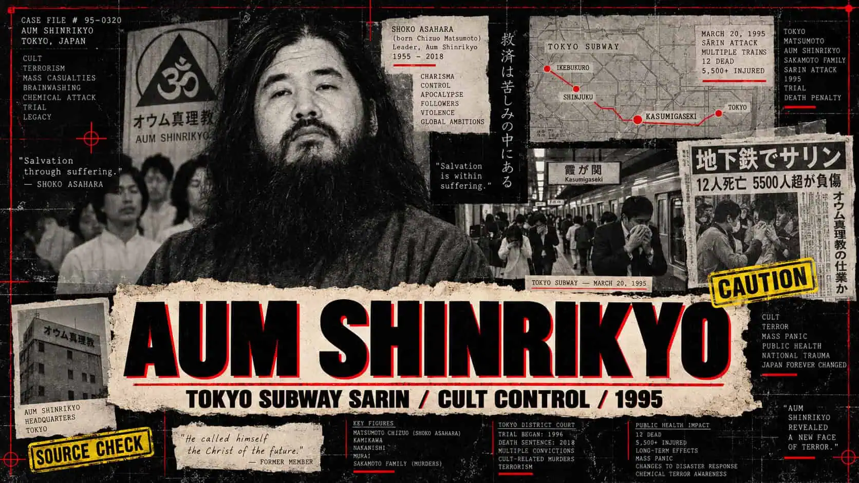 Aum Shinrikyo case-file image from The Dark Side of Humanity archive