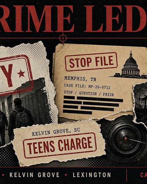 Dark crime scene with suspects and investigation elements for SEO.