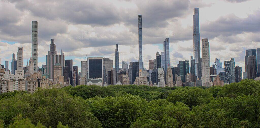 Central Park seen from the Metropolitan Museum of Art, 2025. Levin's body was found in the park behind the museum, near