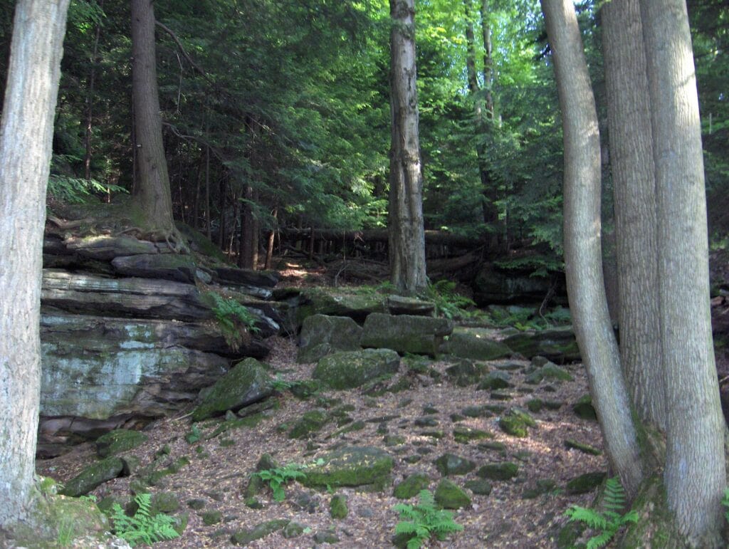 Rock formations in Cuyahoga Valley National Park, Ohio, 2007