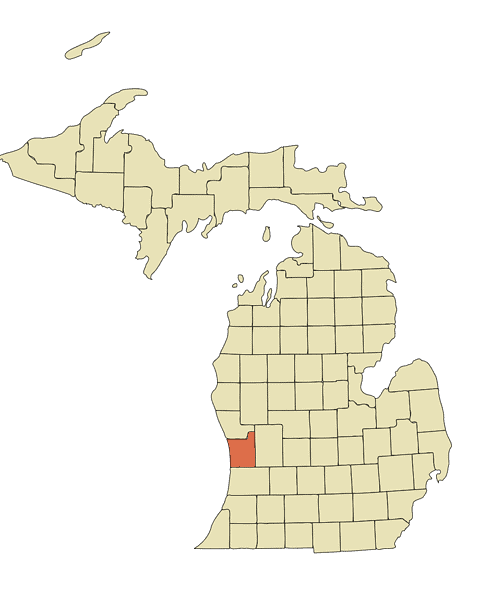 Location of Grand Haven Charter Township, Ottawa County, Michigan