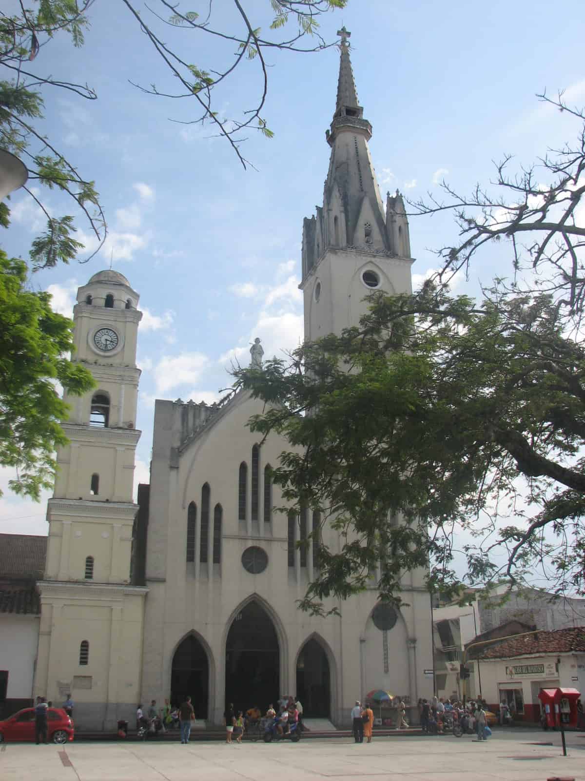 The church of San Bartolomé in Tuluá, Colombia.