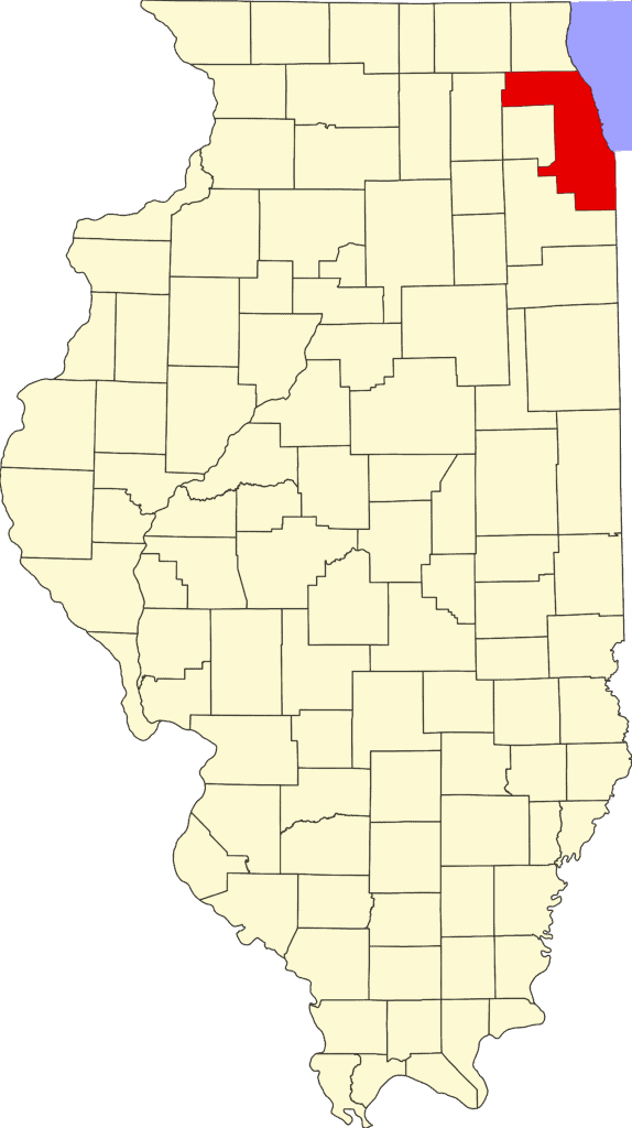 Cook County, Illinois, highlighted