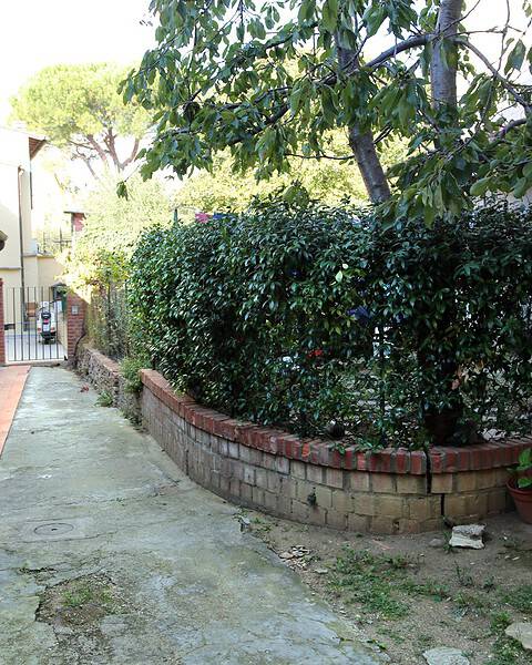 The garden of Pietro Pacciani's former house in Mercatale Val di Pesa, photographed in 2016