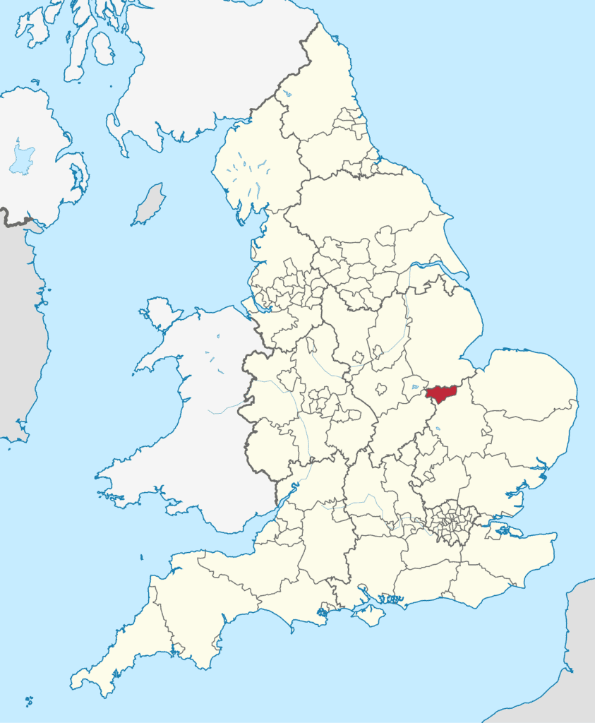 Peterborough, highlighted within England