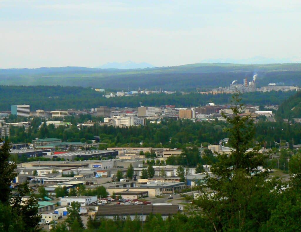 Prince George, British Columbia, 2011. From the University Hill, Looking East