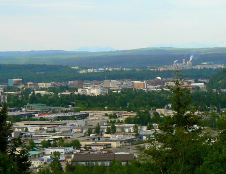 Prince George, British Columbia, 2011. From the University Hill, Looking East