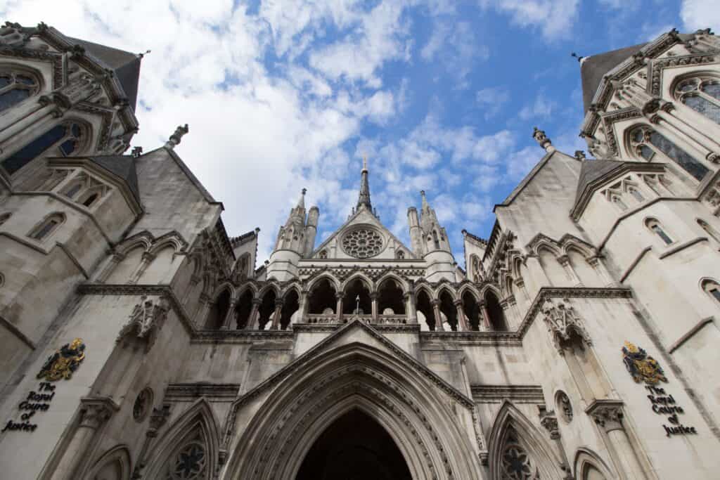 Royal Courts of Justice, London, home of the Court of Appeal of England and Wales.