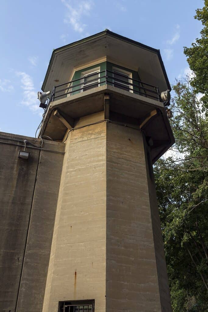Guard tower at Sing Sing prison, Ossining, New York, USA