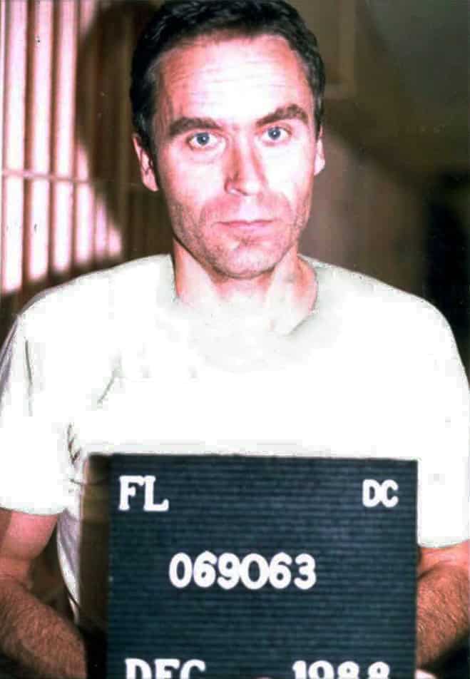 Bundy in a December 1988 prison photograph, weeks before his execution.