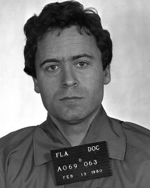 1980 Florida Department of Corrections mugshot of Ted Bundy