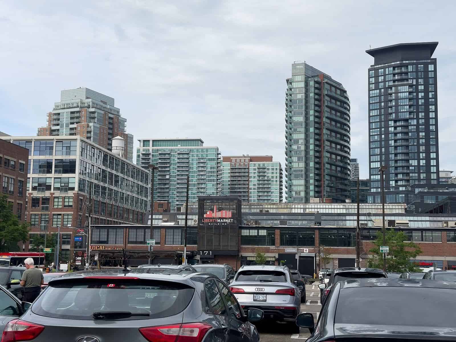 The skyline of Liberty Village in Toronto