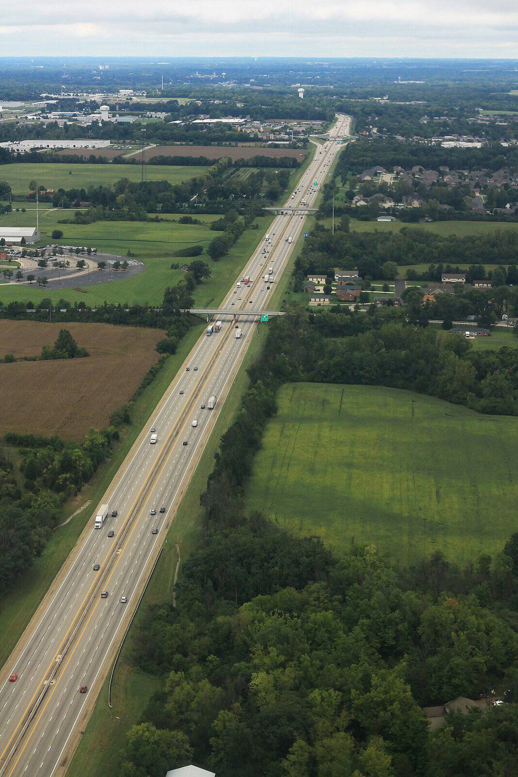 Interstate 75 running past Tipp City
