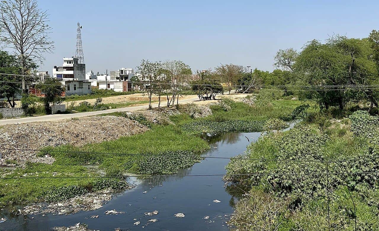 The Kali Nadi river in Meerut