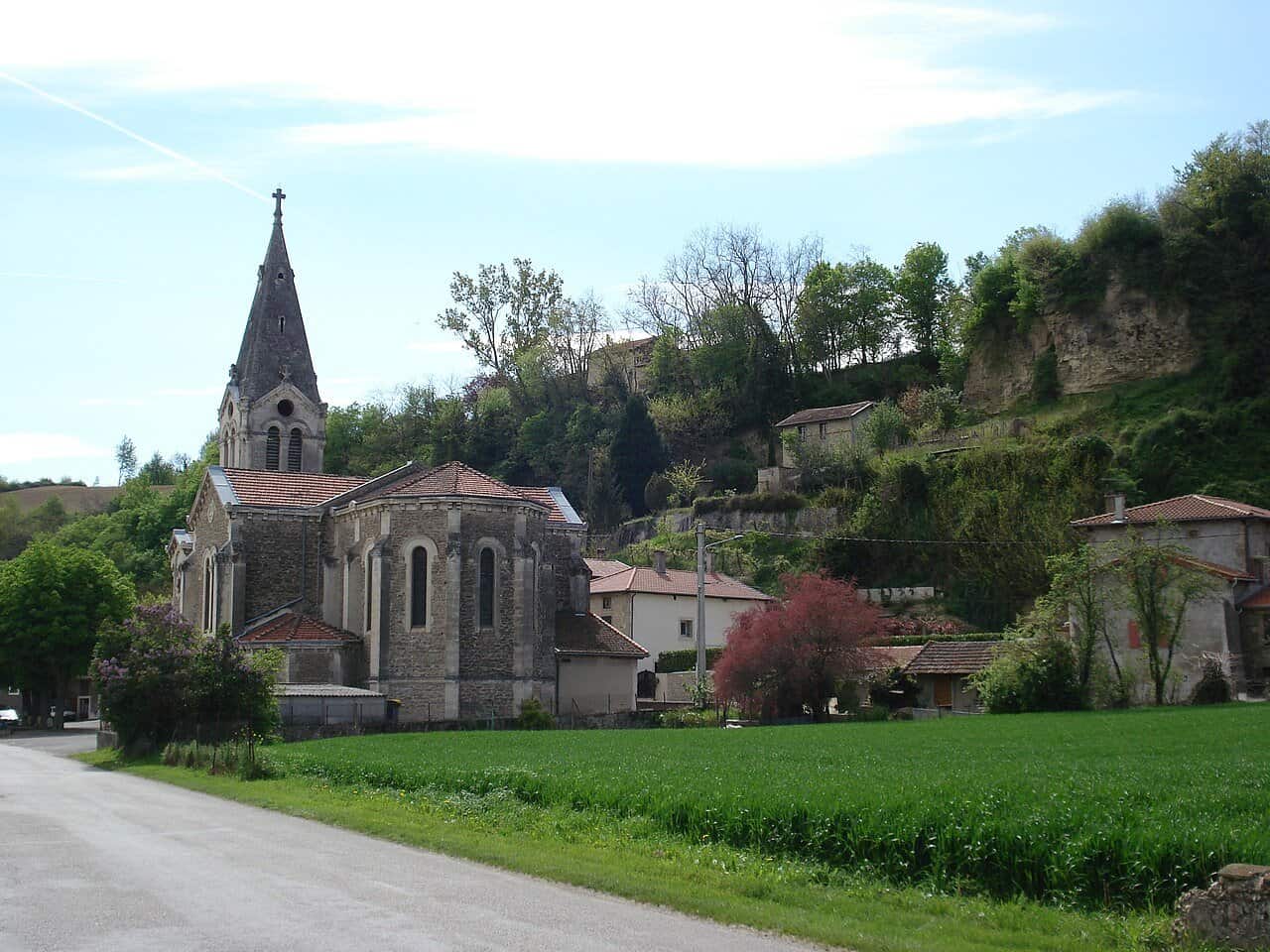 The village of Crépol in the Drôme