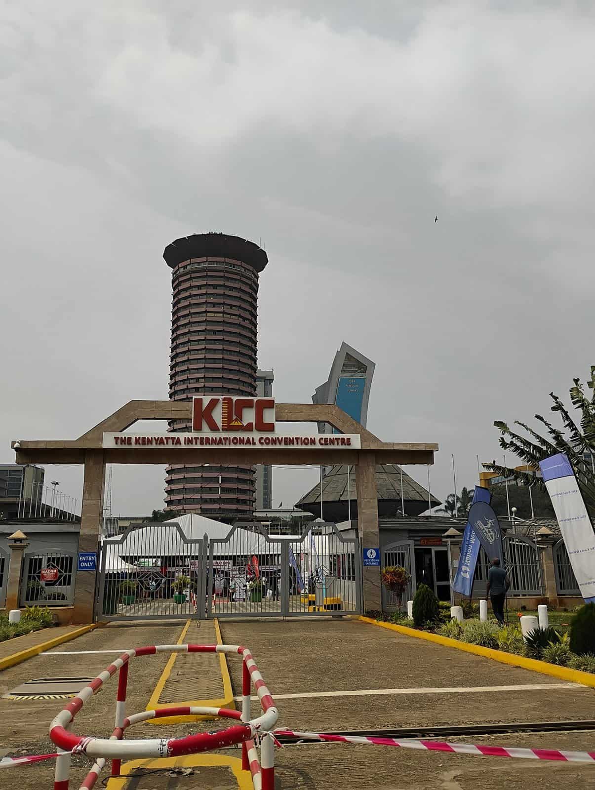 The Kenyatta International Convention Centre in central Nairobi