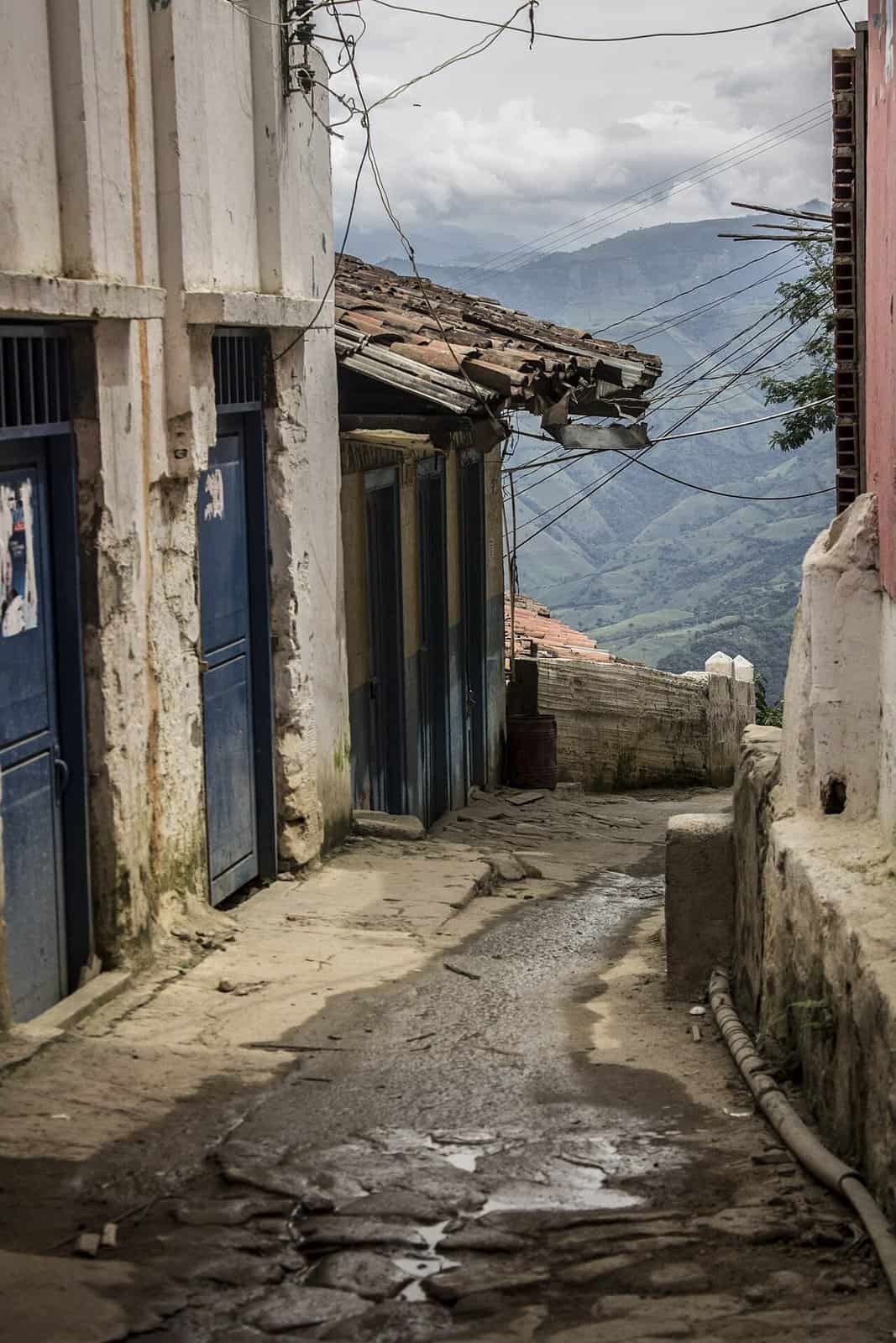 The mountainside mining town of Marmato