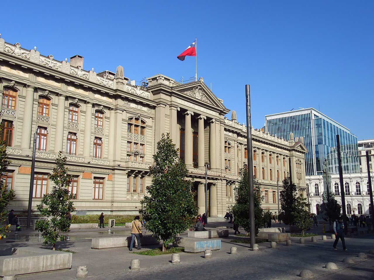 The Palace of the Courts of Justice in Santiago