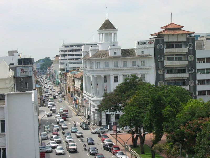 The old town centre of Ipoh