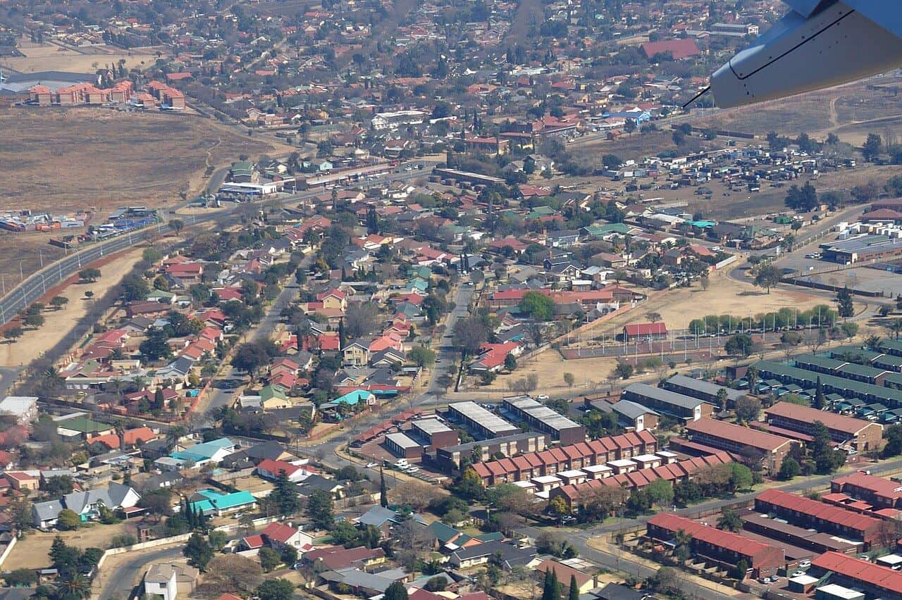 An aerial view of Boksburg