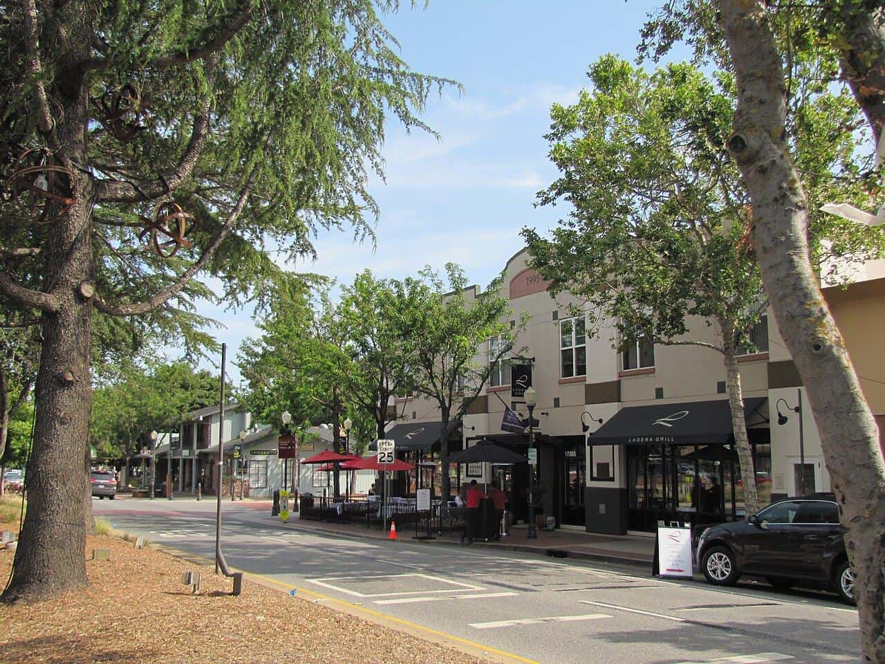Downtown Morgan Hill at Third Street and Monterey Road