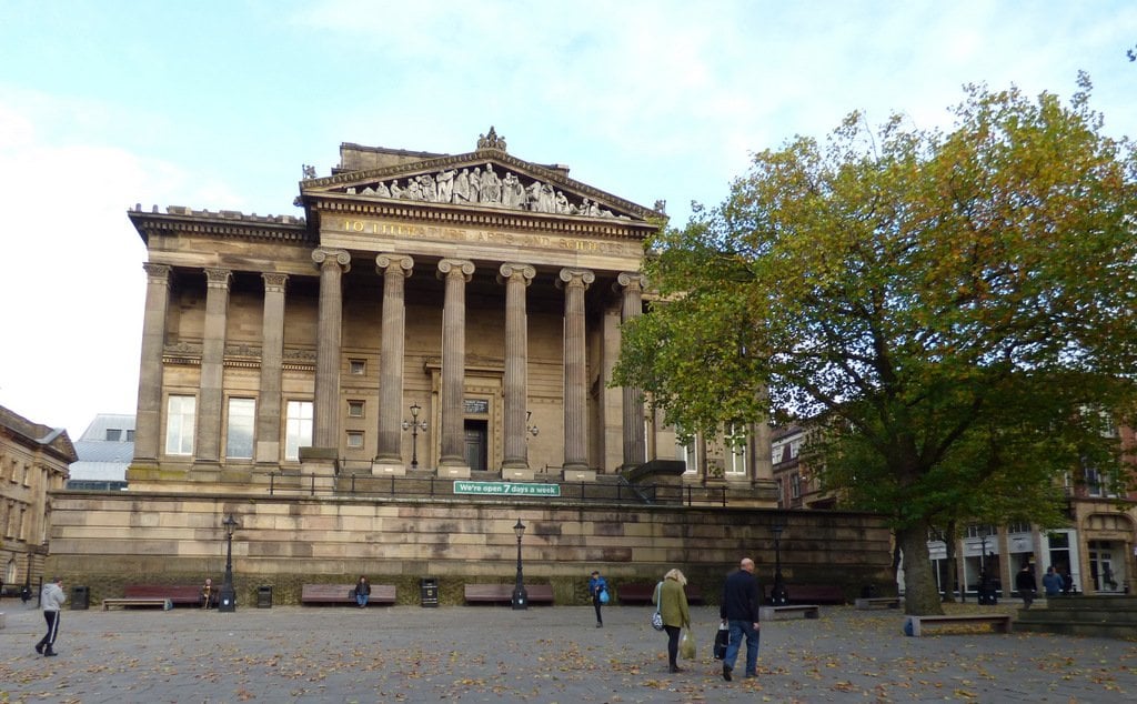 The Harris Museum building in central Preston