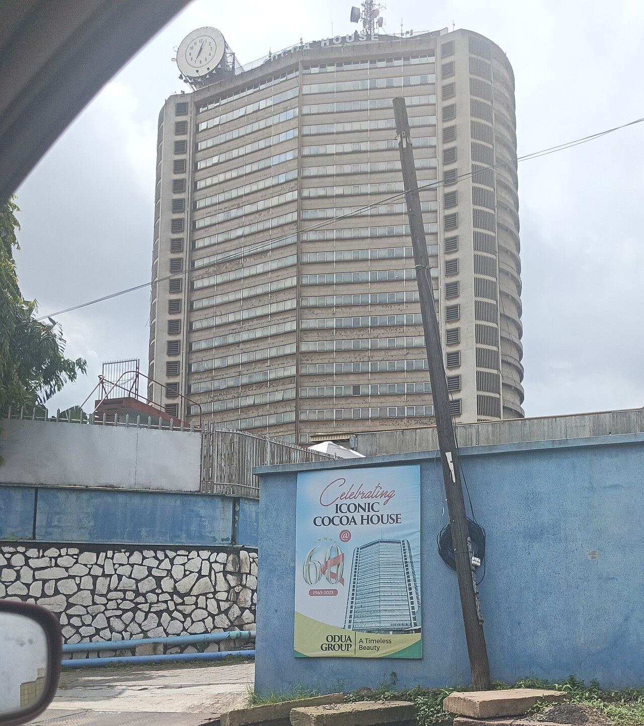 The Cocoa House tower in Dugbe, Ibadan