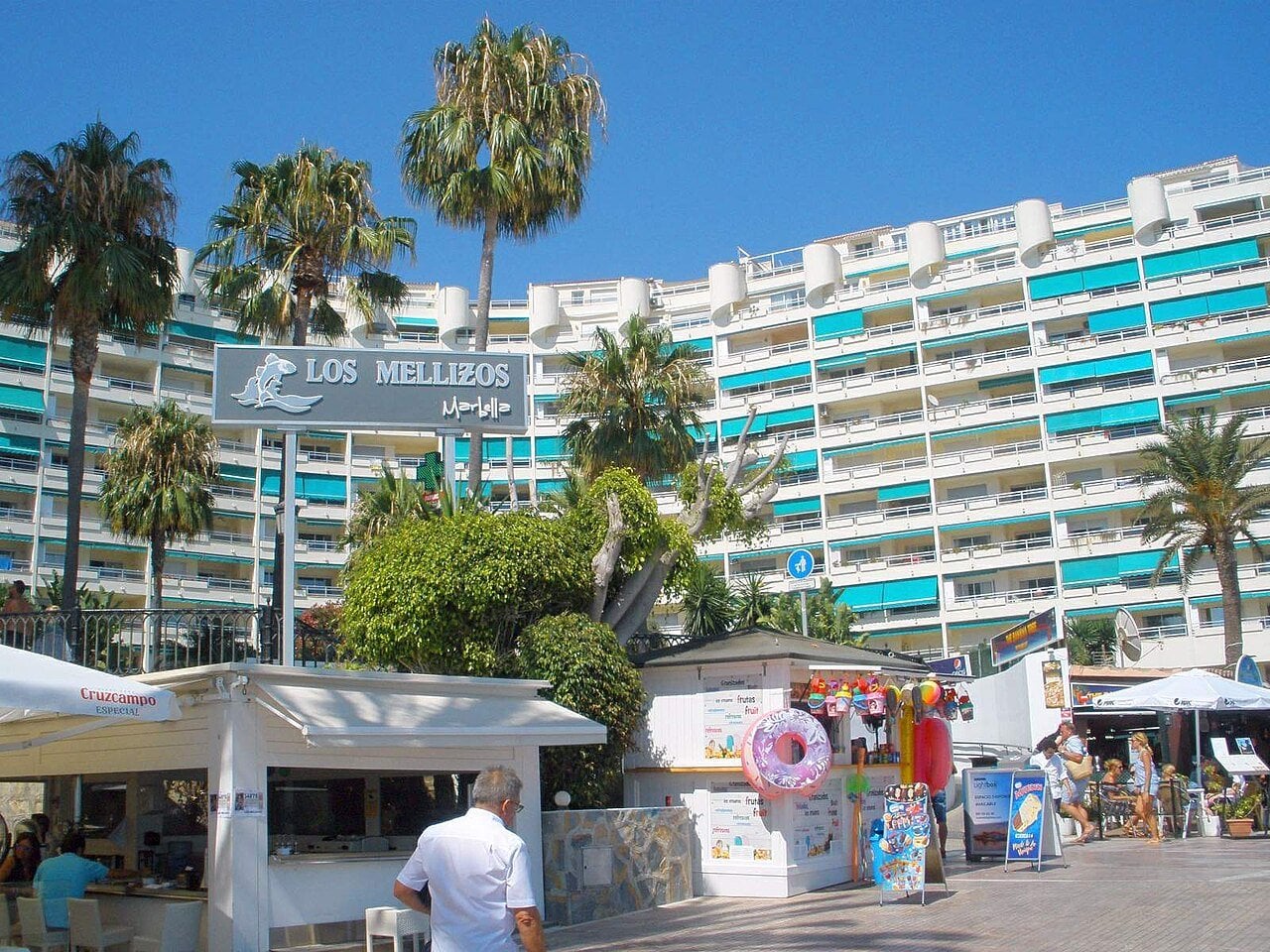 Seafront promenade in Marbella, Spain