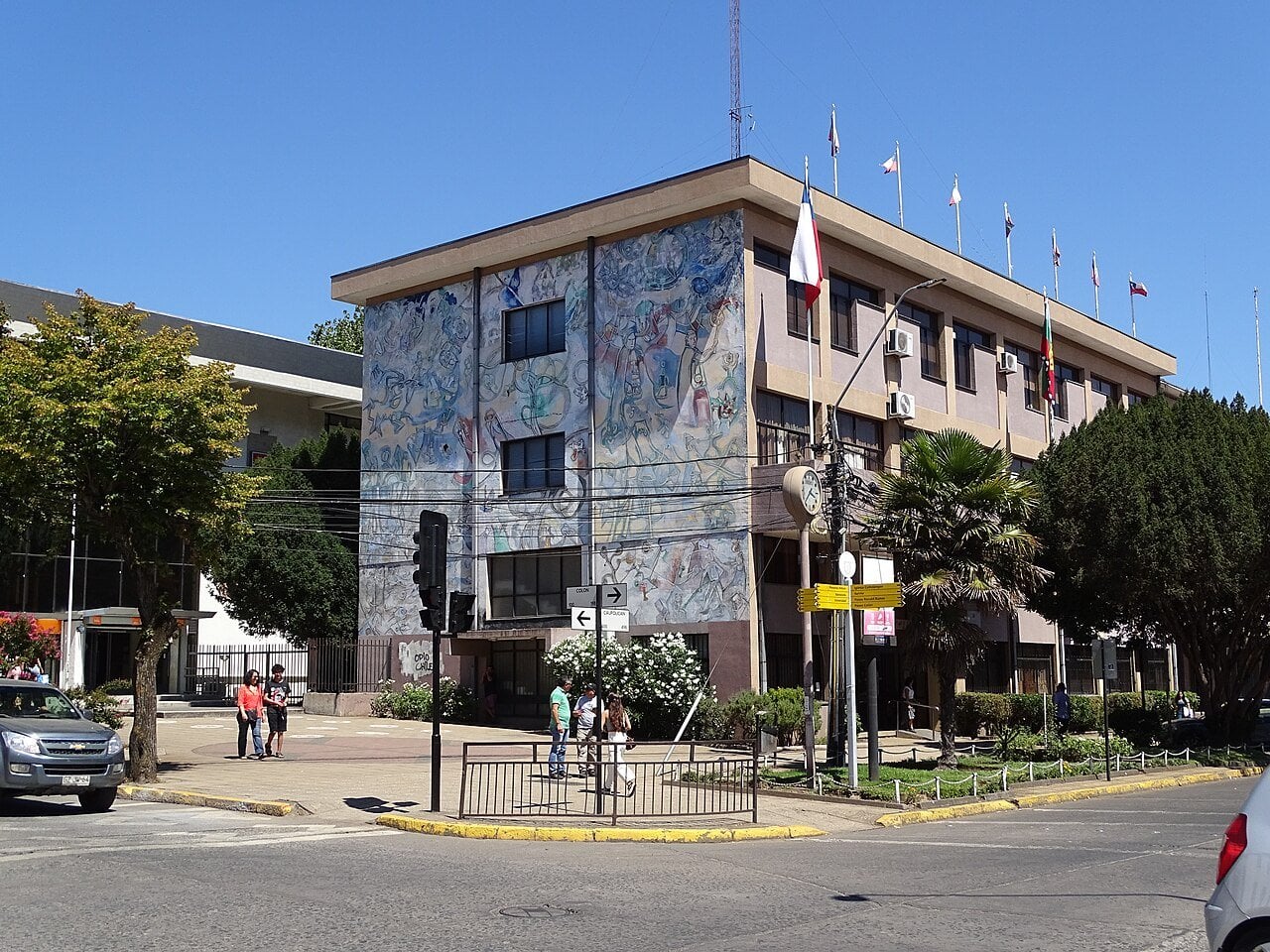 Government building in Los Ángeles, Biobío Region, Chile
