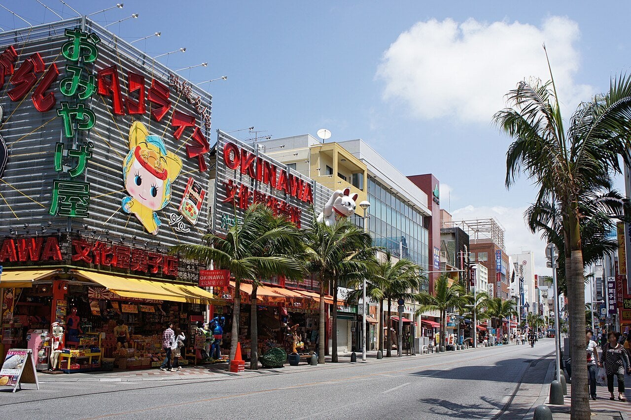 Kokusai-dori street in Naha, Okinawa