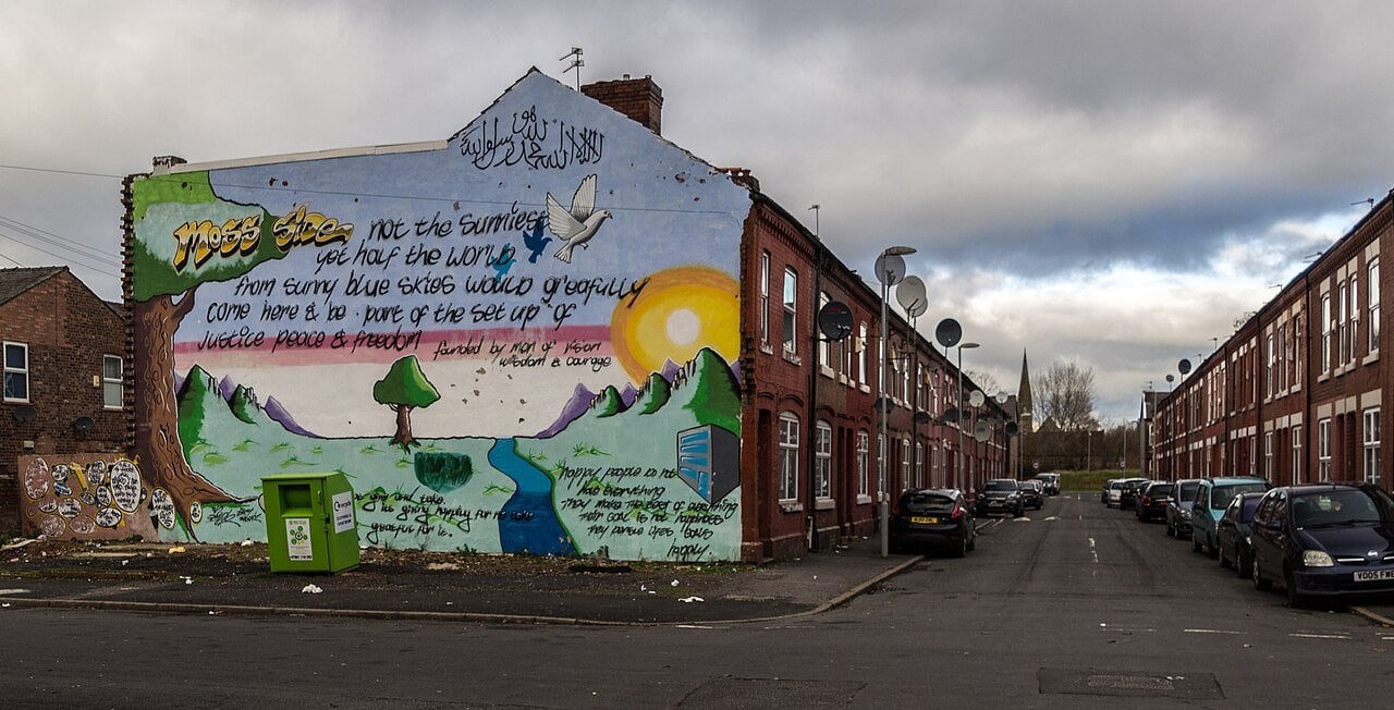 Street in Moss Side, Manchester