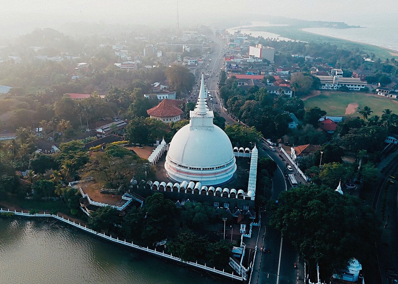 Aerial view of Kalutara