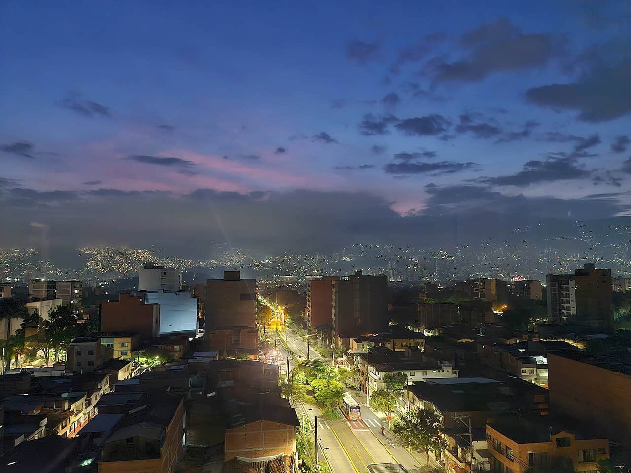 Belén district of Medellín in the morning