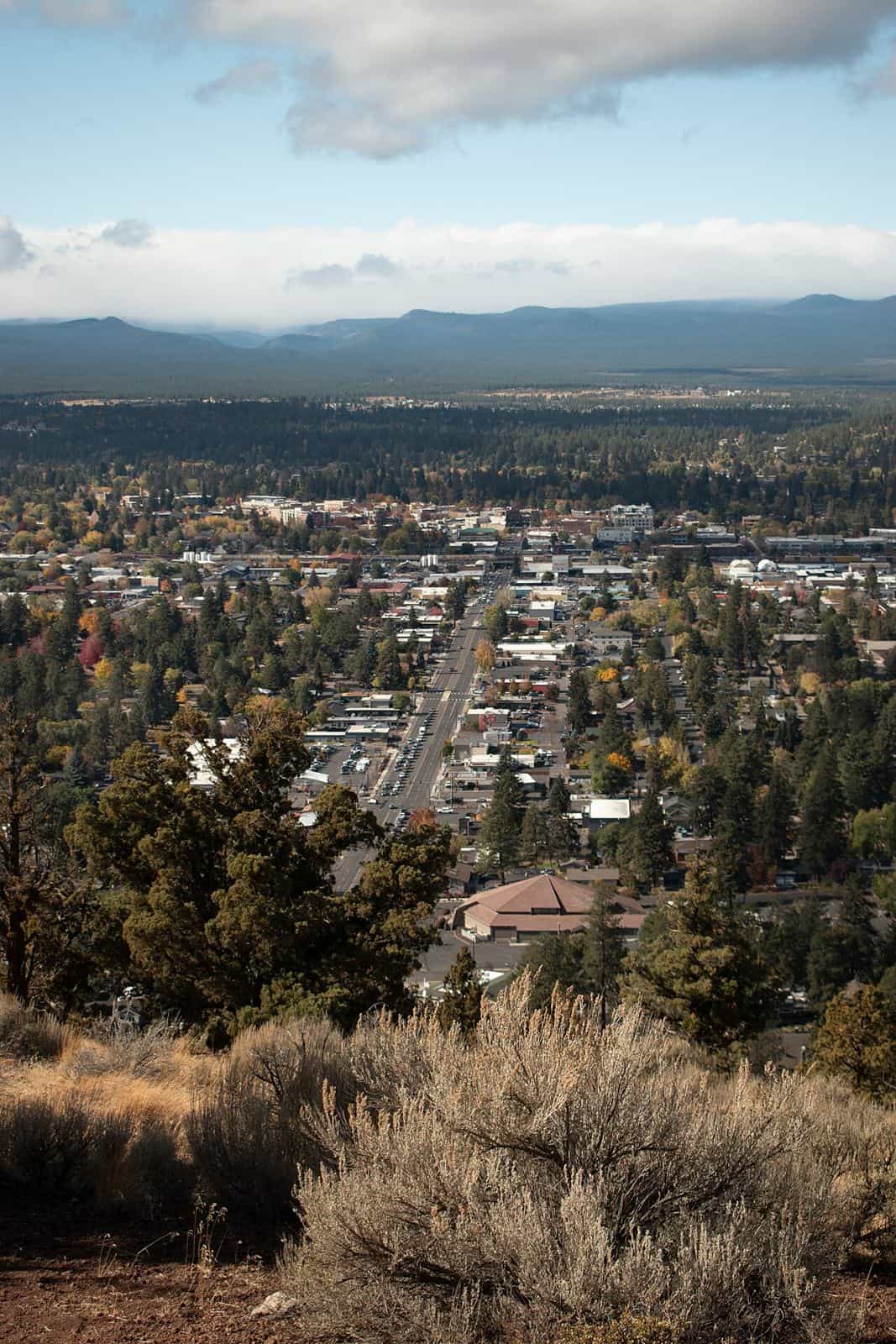View over Bend, Oregon, from Pilot Butte