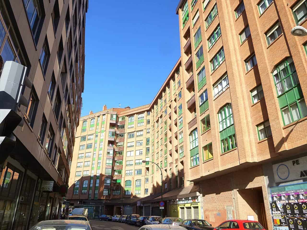 Apartment blocks in the Gamonal district of Burgos