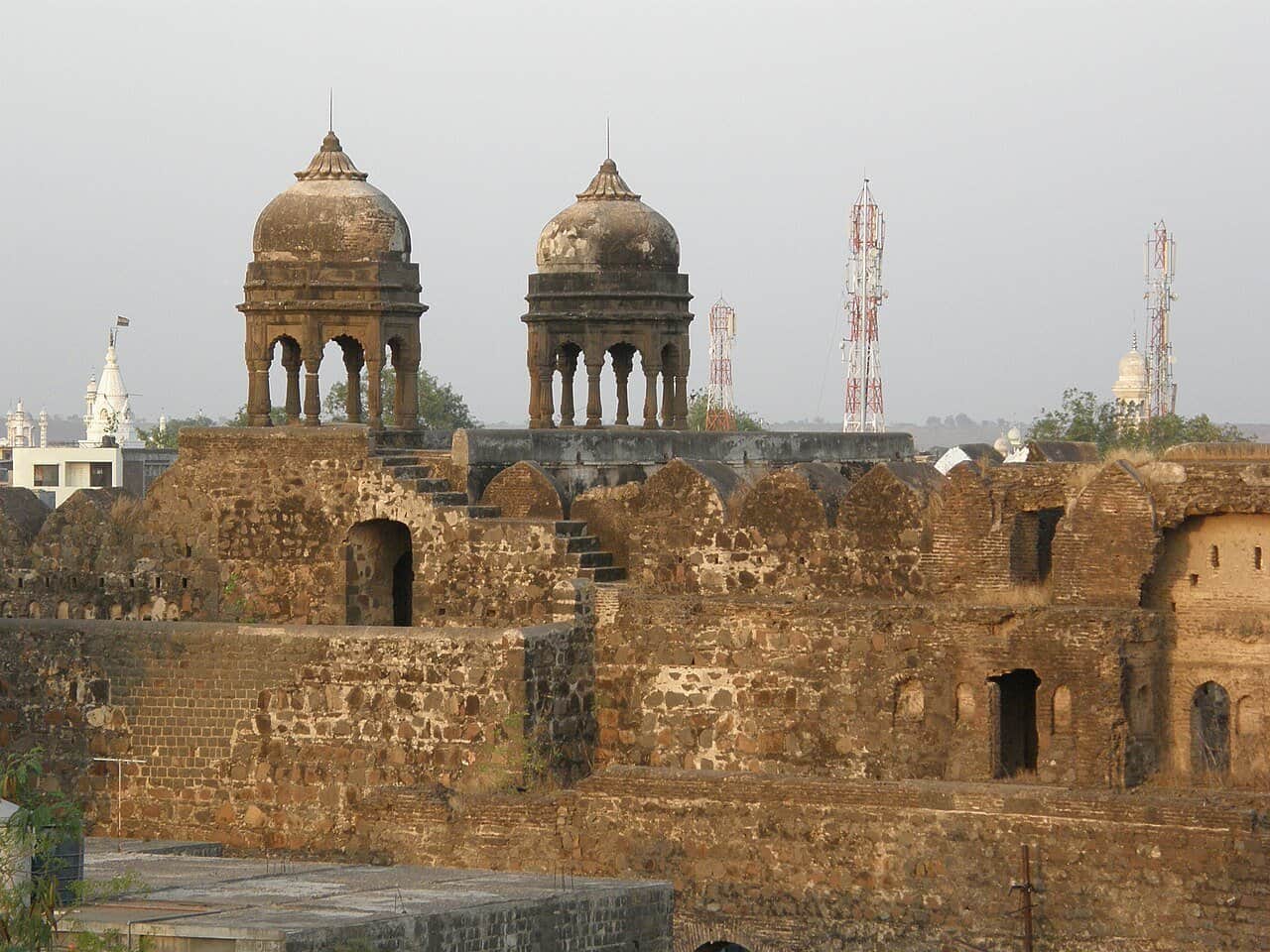 Temple and mosque in Malegaon, Nashik district