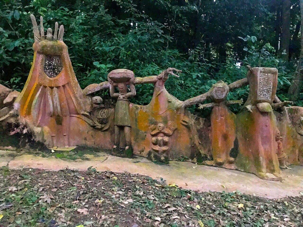 Sculptures in the Osun Osogbo Sacred Grove