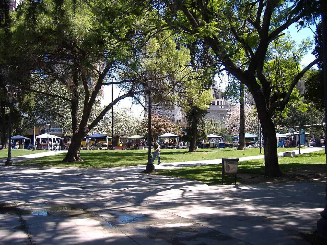 Plaza Sarmiento in Rosario, Argentina