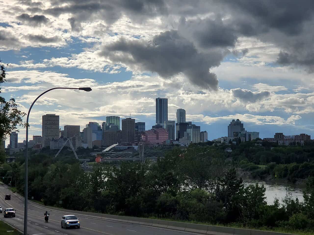 Skyline of downtown Edmonton