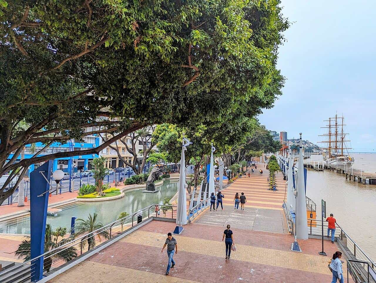 The Malecón 2000 riverfront in Guayaquil