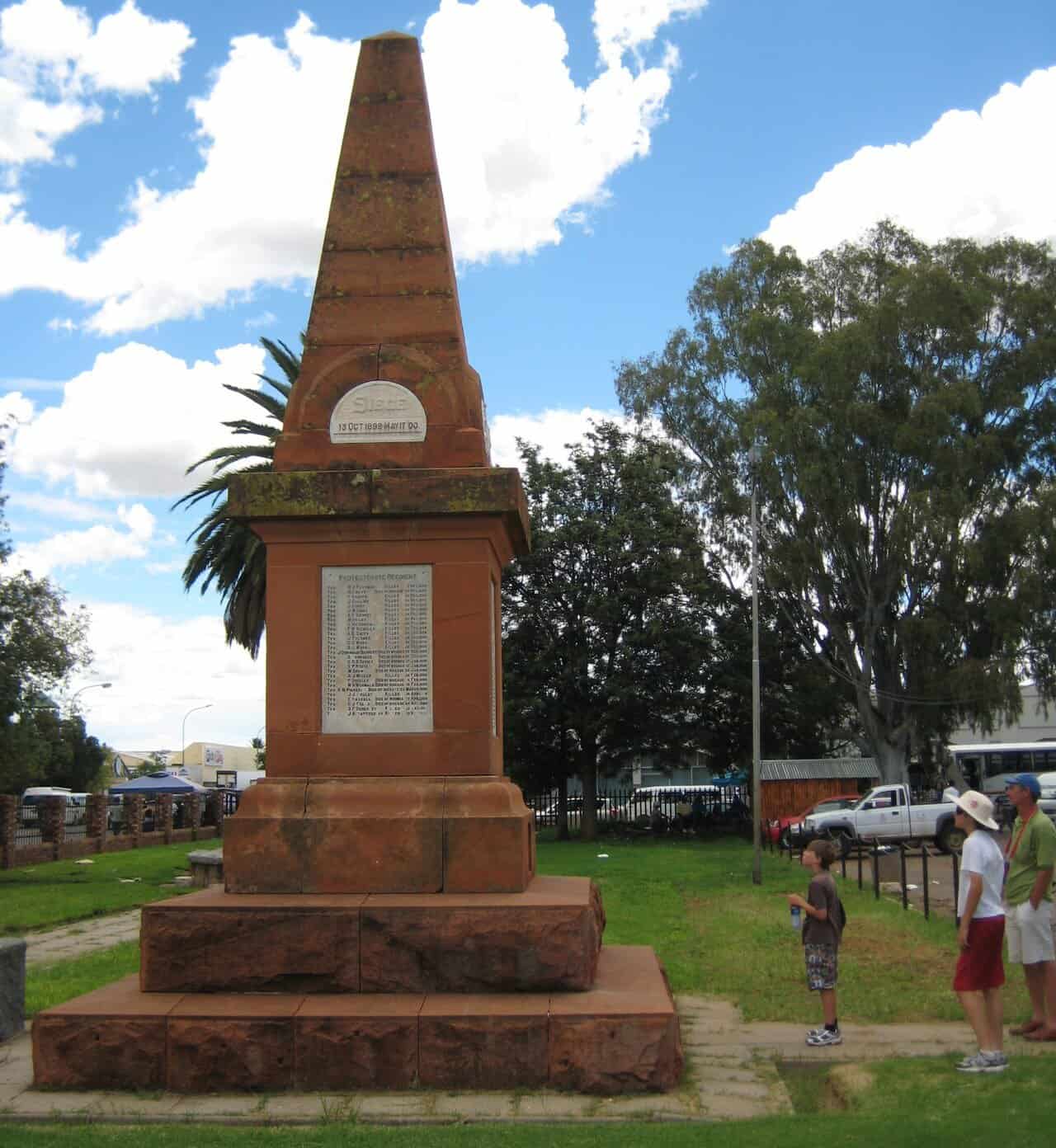 The Mafeking obelisk in Mahikeng