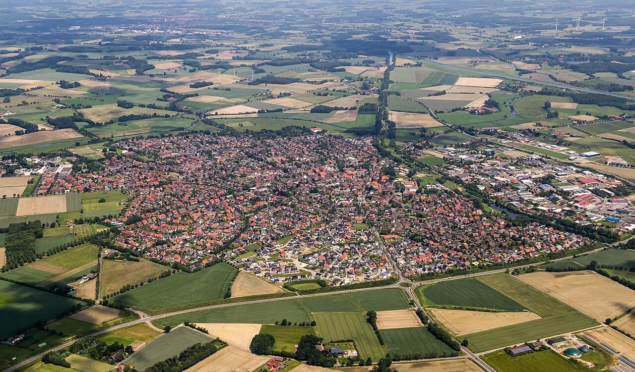 View of the town of Olfen