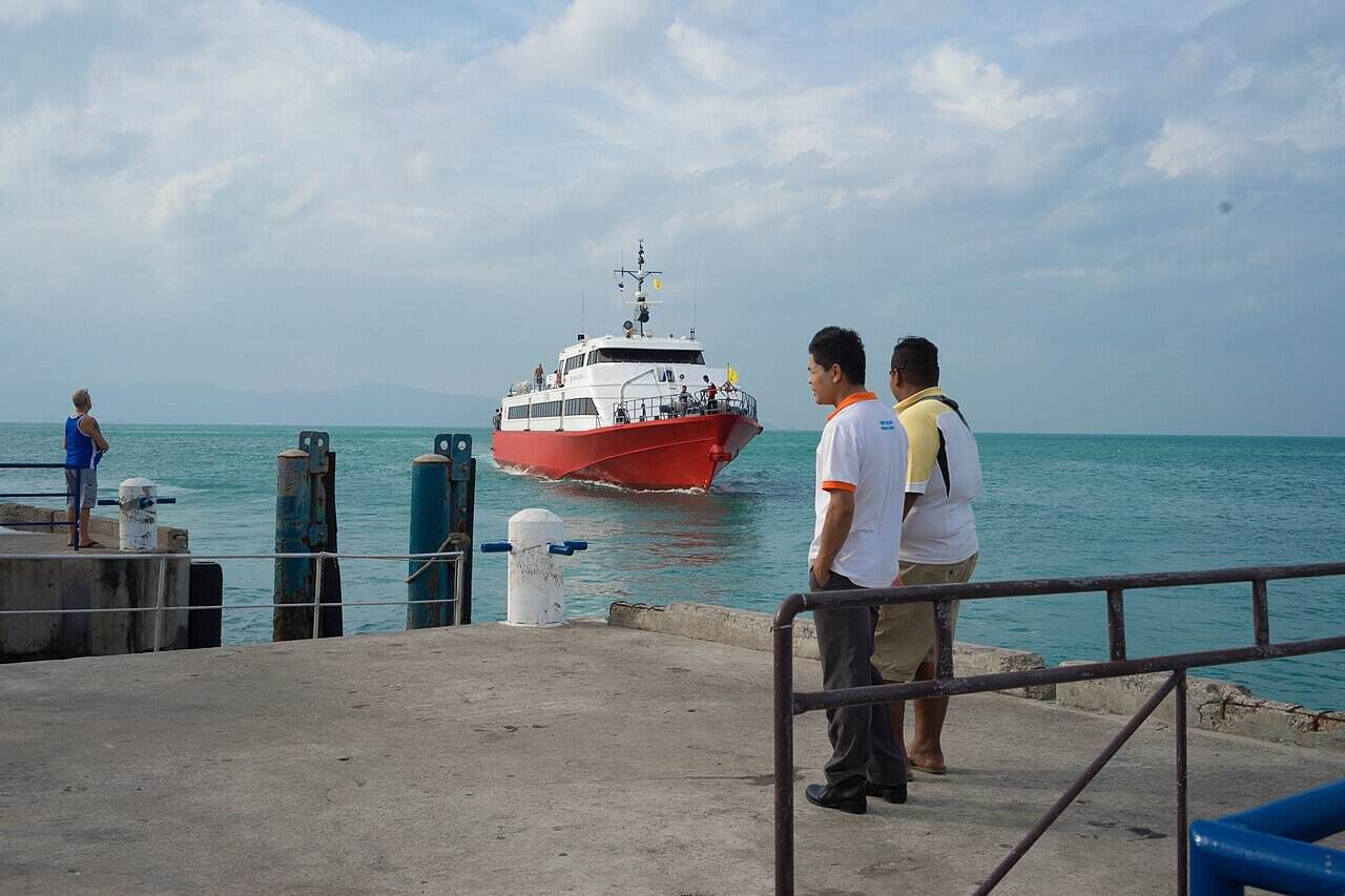 Thong Sala seaport on Koh Phangan