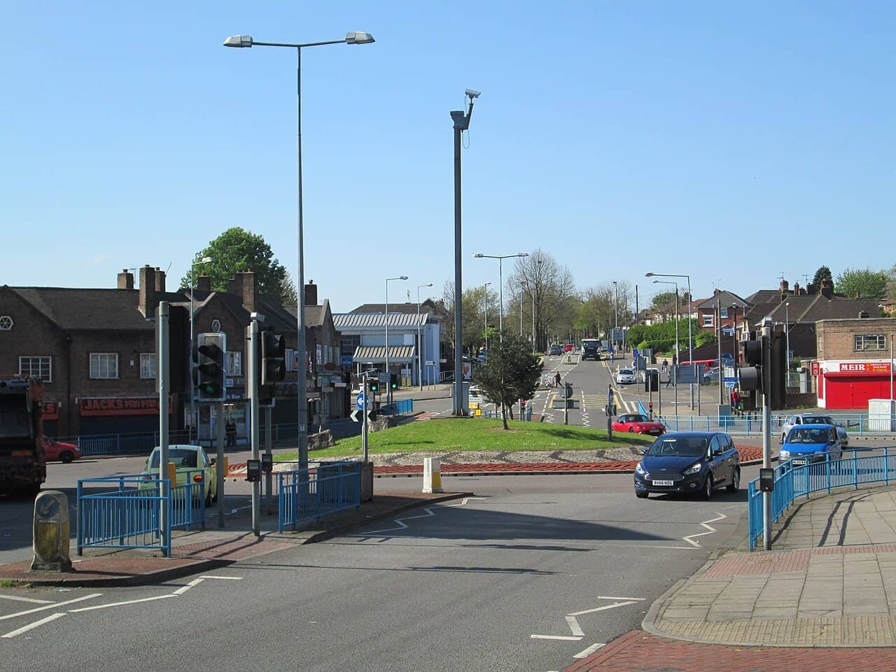 Roundabout in Meir, Stoke-on-Trent