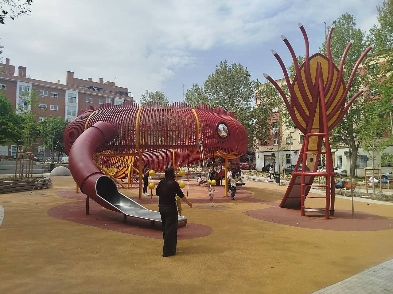 Plaza de las Tizas in Usera, Madrid