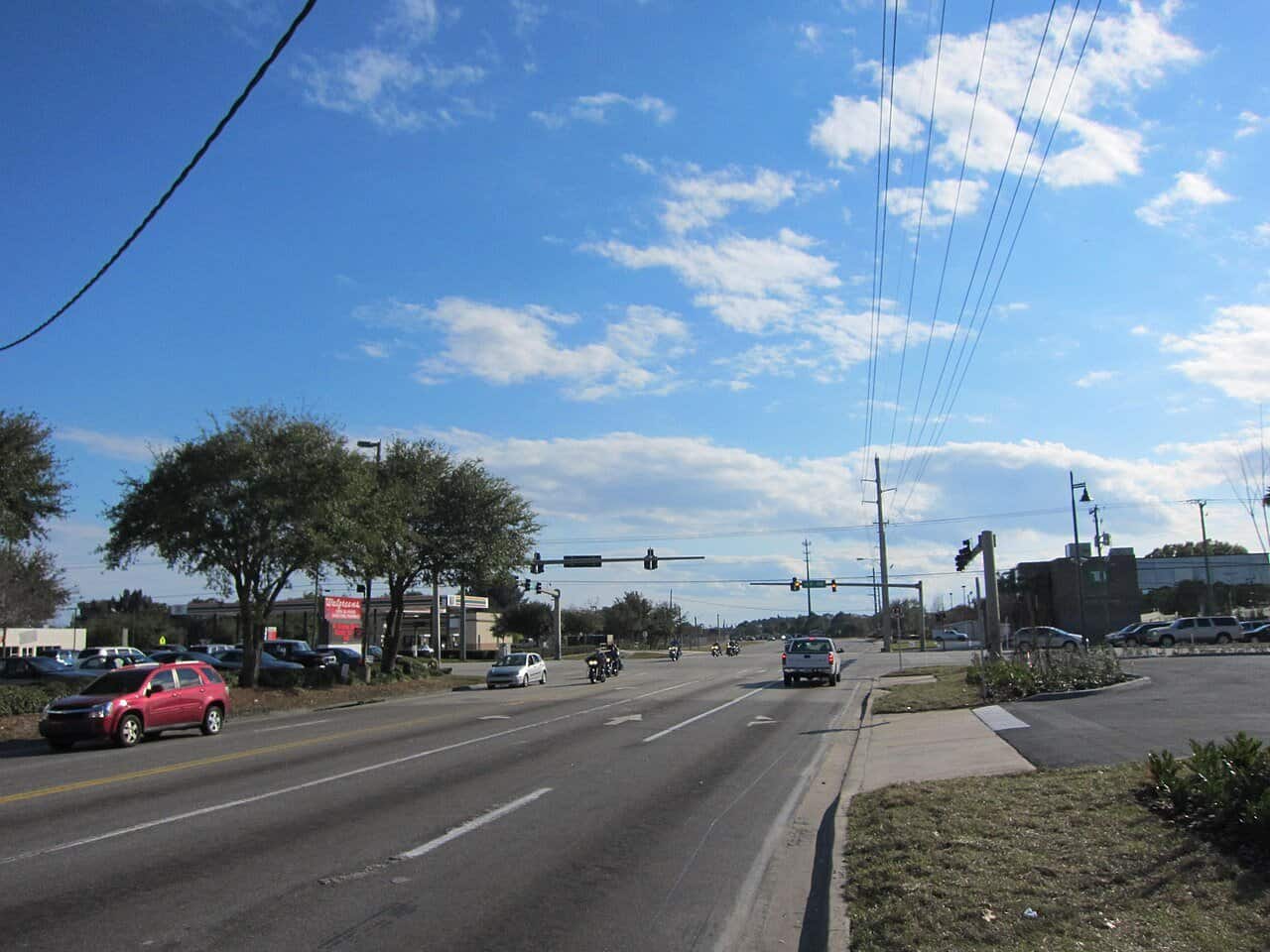 Wickham Road in West Melbourne, Florida