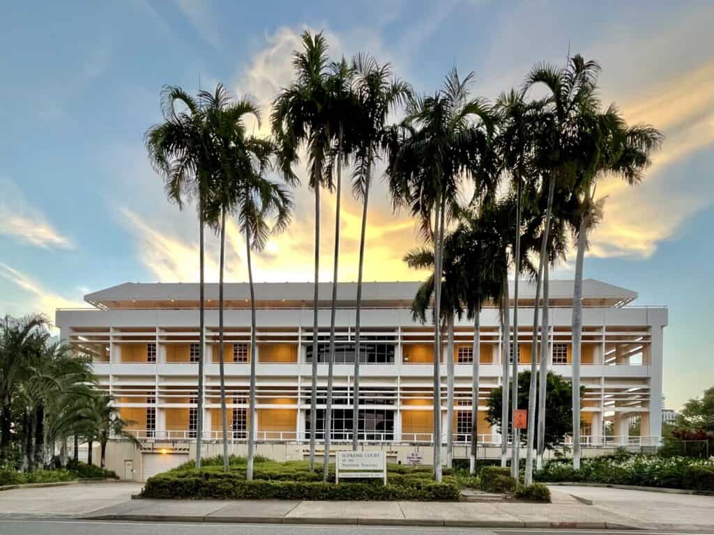 The Supreme Court of the Northern Territory building in Darwin.